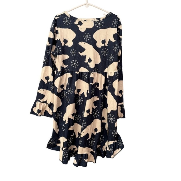 🔹5/$25🔹 Adorable Sweetness‎ Girls Blue and White Hi Low Tunic. Polar Bear. 7 - Picture 6 of 9